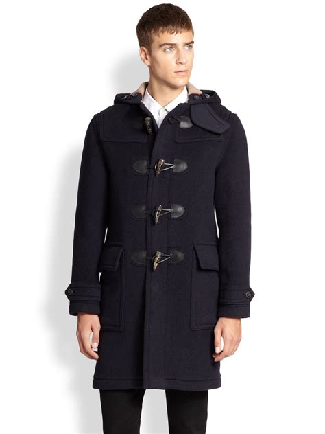 burberry blue label duffle coat|burberry wool cashmere tailored coat.